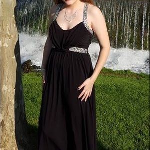 Black long sparkly dress